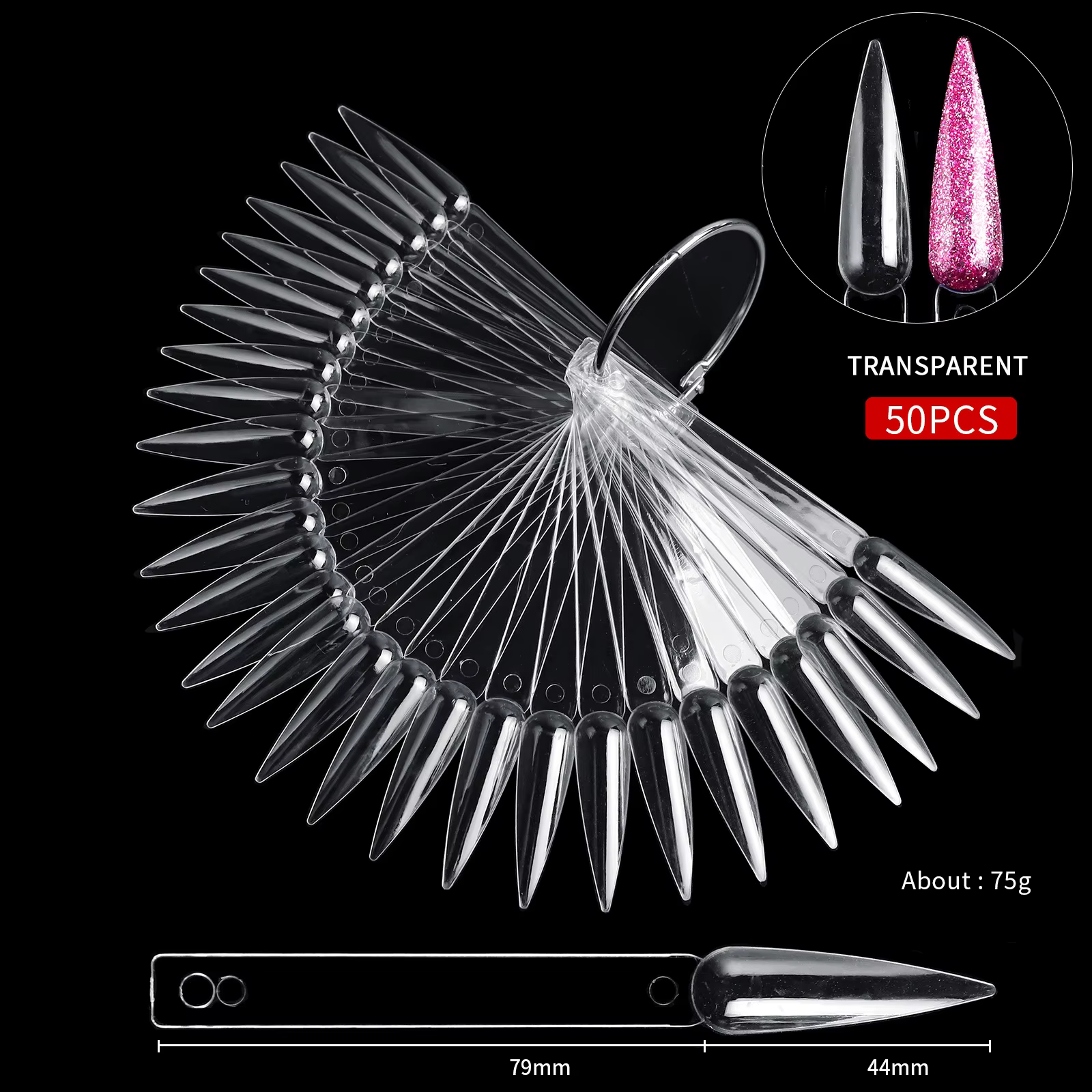 Outils d'art des ongles, tableau des couleurs, 50 pièces, présentoir pour faux ongles, étagère de pr