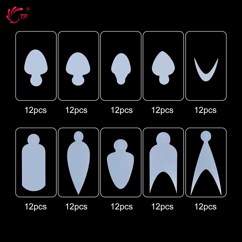 TP 60/120 pièces moule en Silicone pour ongles français réutilisable pour système Duet ongles double
