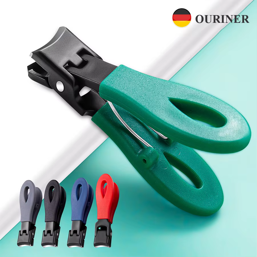 Coupe-ongles Ultra tranchant Portable en acier inoxydable, ouverture à large mâchoire, anti-éclabous
