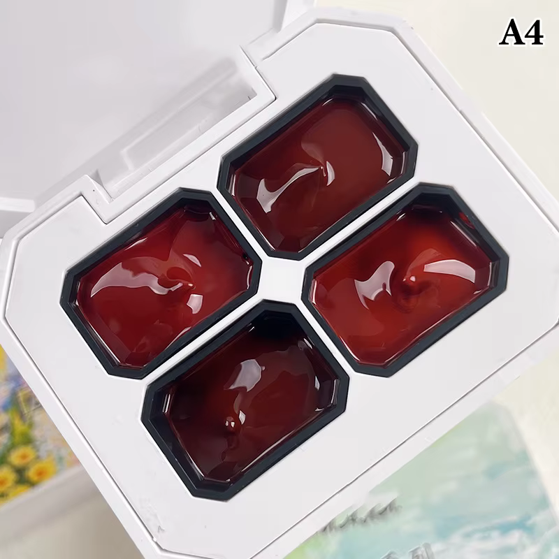 Palette de 4 Gels Nude pour Peinture et Dessin, Vernis à Ongles UV Holographique pour Salon de Manuc