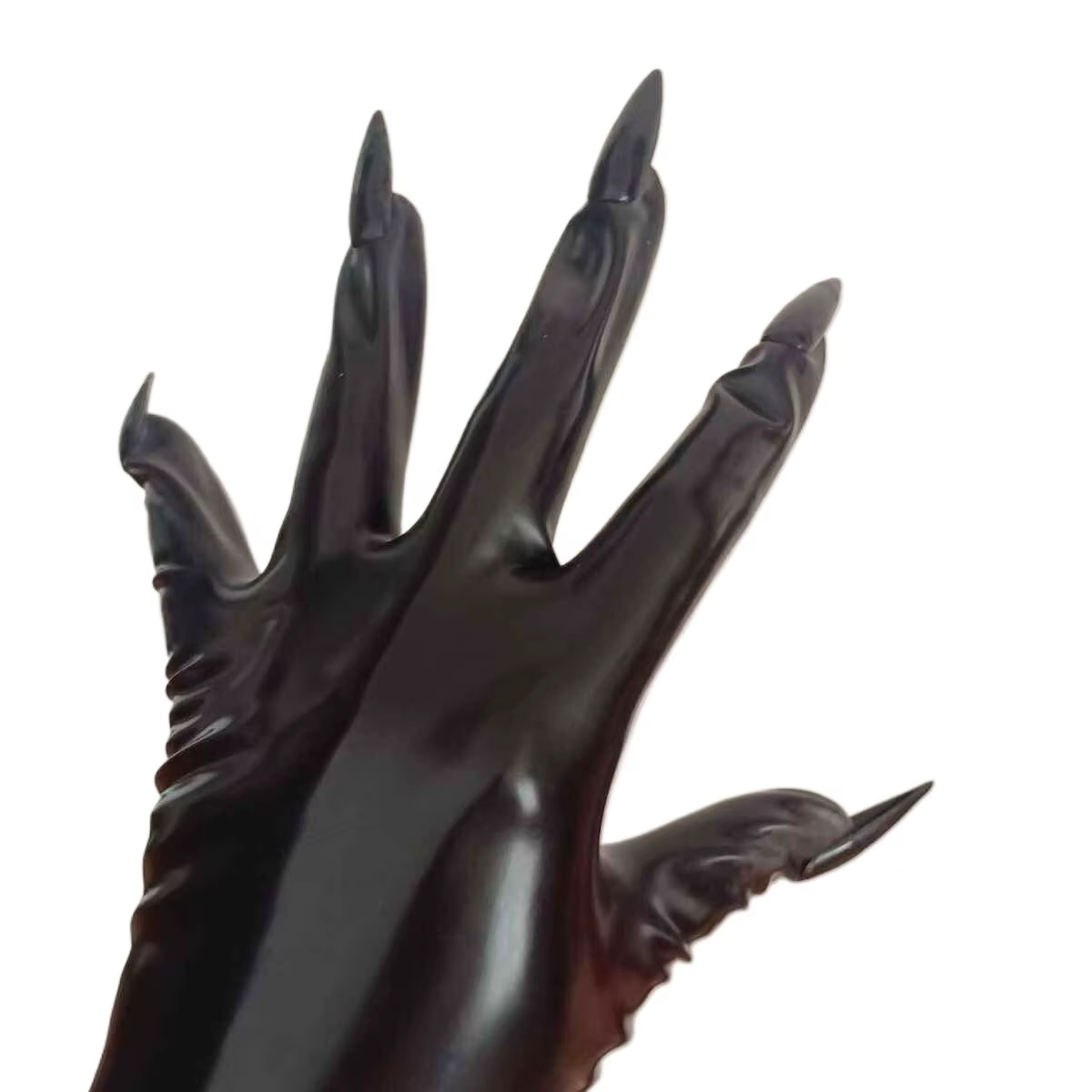 Gants en latex avec ongles Gants de manucure en caoutchouc