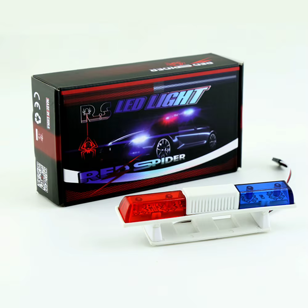 Accessoires de voiture RC, Flash de Police Led, lumière alarmante pour 1/10 HSP Kyosho TRX4 Tamiya A