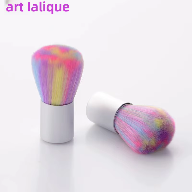 Brosse de nettoyage d'ongles douce rose arc-en-ciel, outil de soins de manucure pour l'élimination d