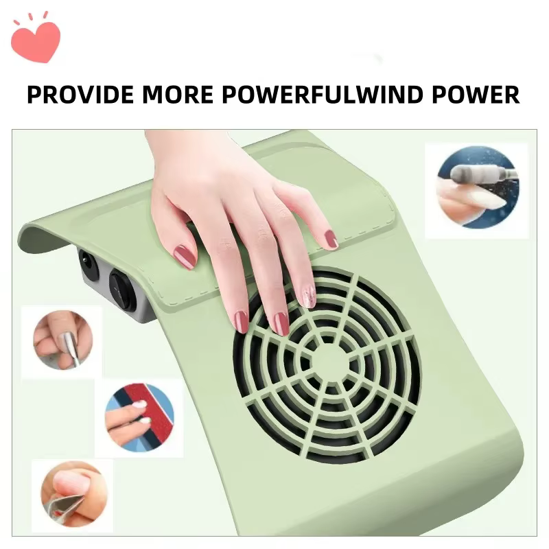 Aspirateur collecteur de poussière d'ongles, Machine-outils de manucure, forte puissance, faible bru
