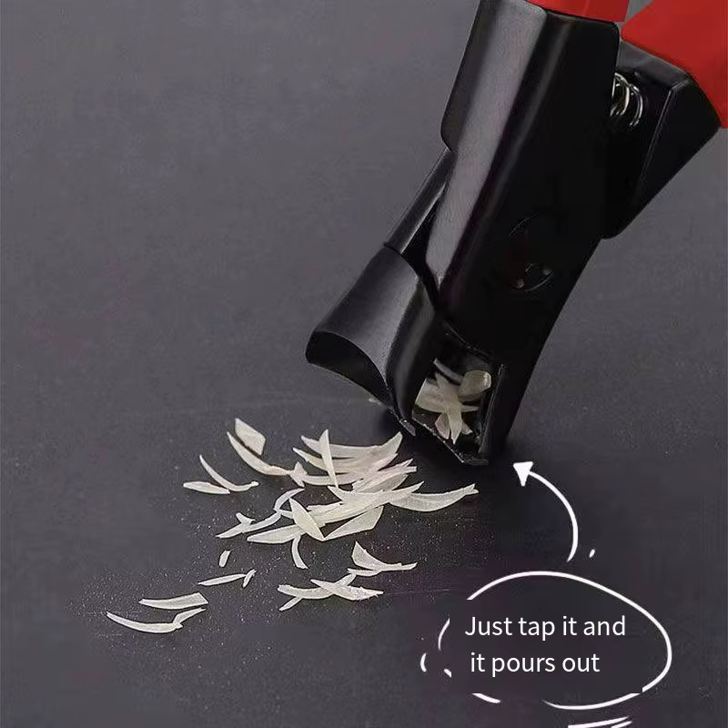 Grande ouverture coupe-ongles gris tondeuse à ongles ongles épais ongles pour les personnes âgées