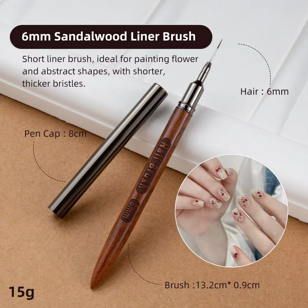 Ensemble de pinceaux pour ongles, pinceaux de contour 5 pièces, pinceaux de conception artistique po
