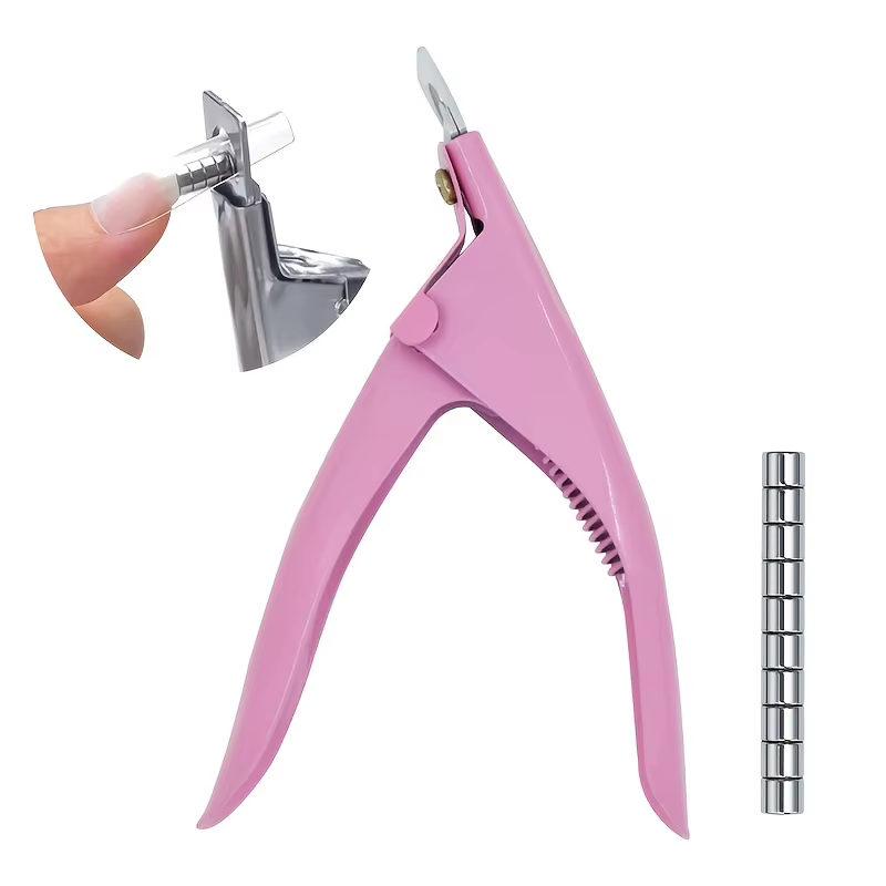 Coupe-ongles en acrylique avec 15 aimants, coupe-ongles longs en Gel acrylique, pointes réglables en