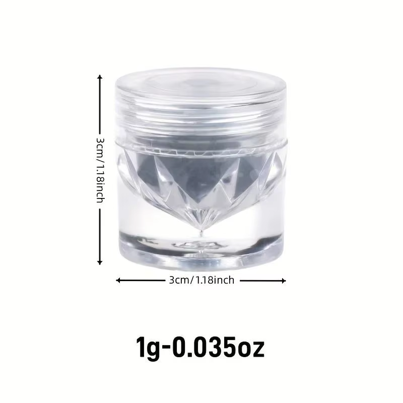 Poudre à ongles chromée pour Nail Art, glace transparente Aurora, haute brillance, perle arc-en-ciel
