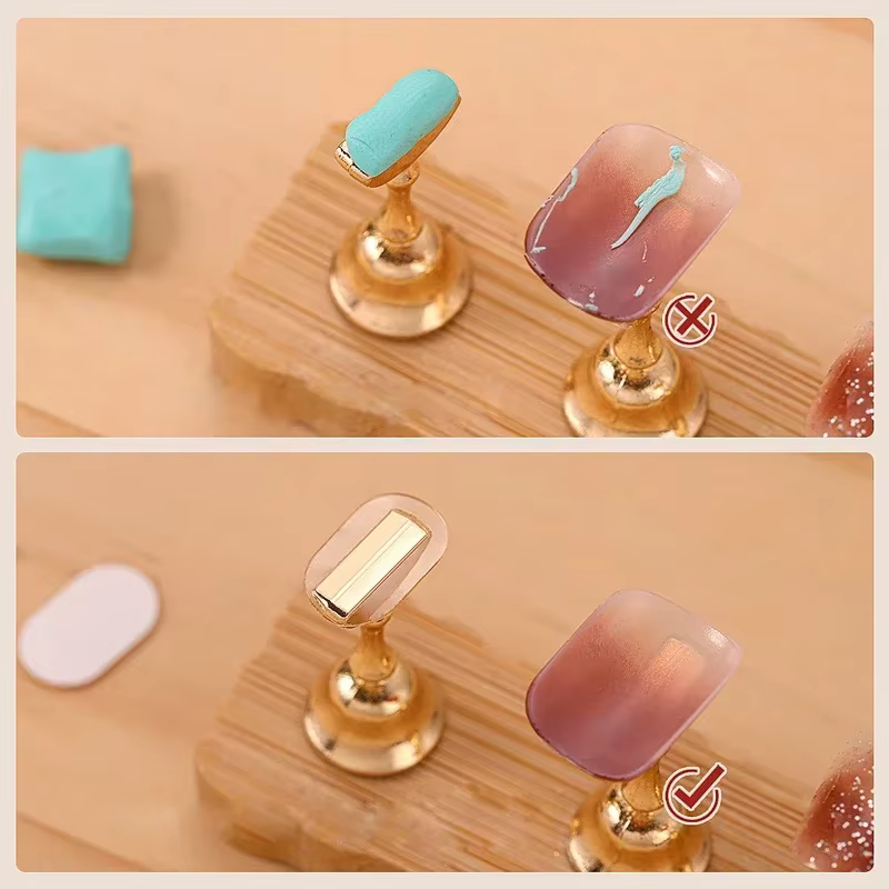 300 pièces de bandes adhésives double face pour supports d'ongles, transparentes, sans trace, pour m