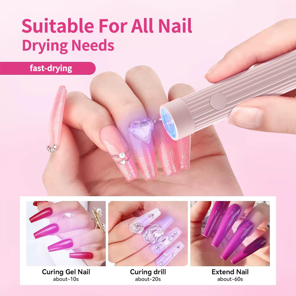 YIKOOLIN 1 Pc stylo forme Portable UV/LED lampe à ongles pour vernis Gel et presse sur ongles sans f