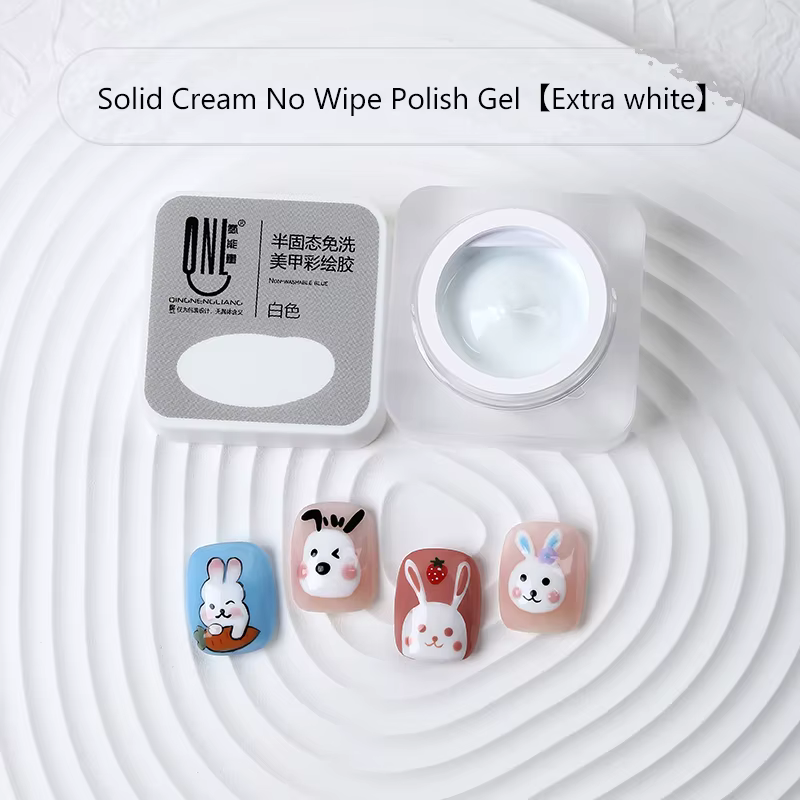 5ml Nail Art peinture UV Gel vernis noir blanc couleurs 3D fleur dessin tremper LED peinture Liner C