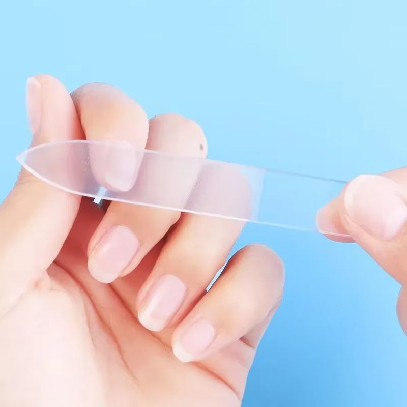 Lime à ongles transparente Nano verre limes à ongles ponçage professionnel limes de polissage équipe
