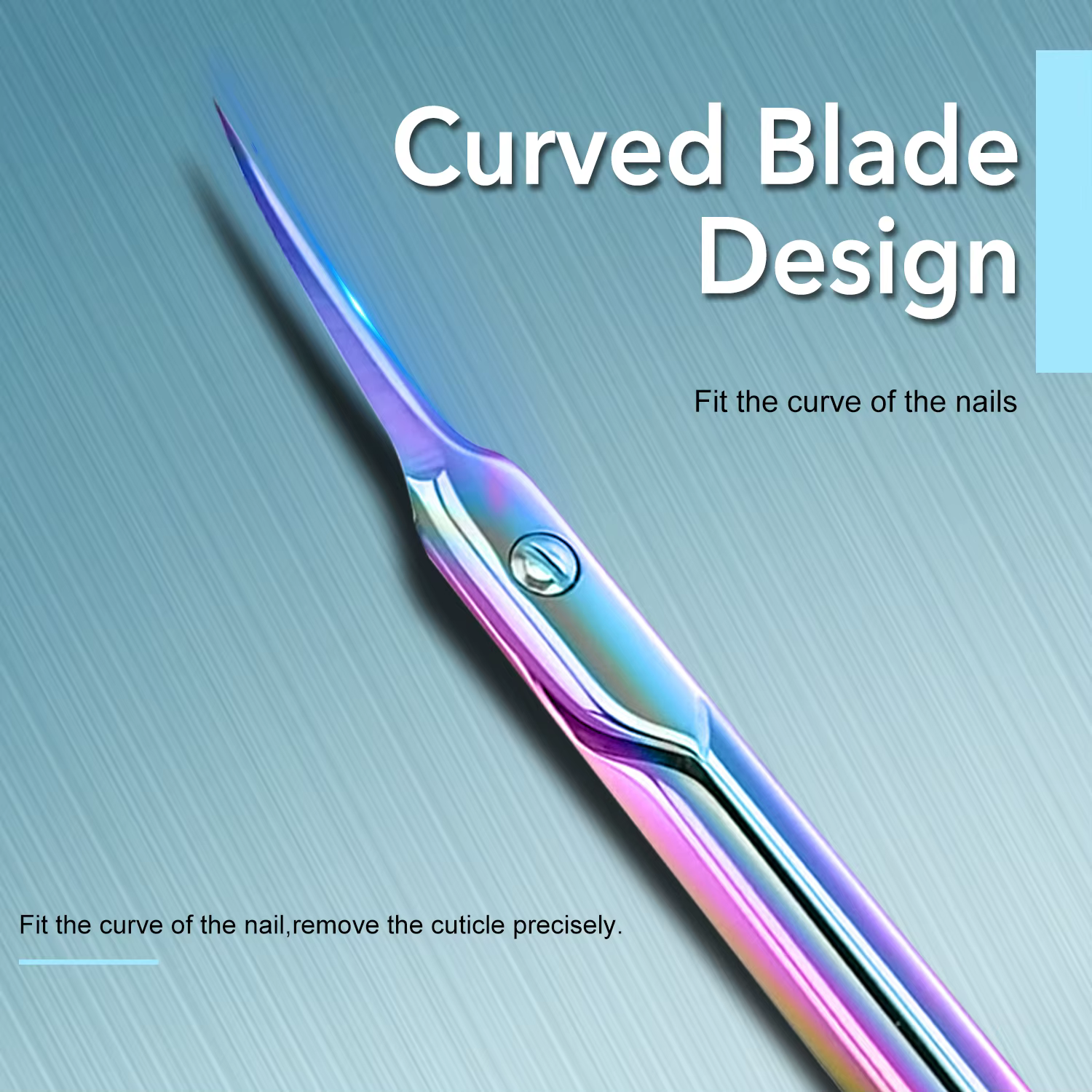 Ciseaux à cuticules pour ongles, 1 pièce, sourcils/cils, moustache, multi-usages, Extra fins, incurv