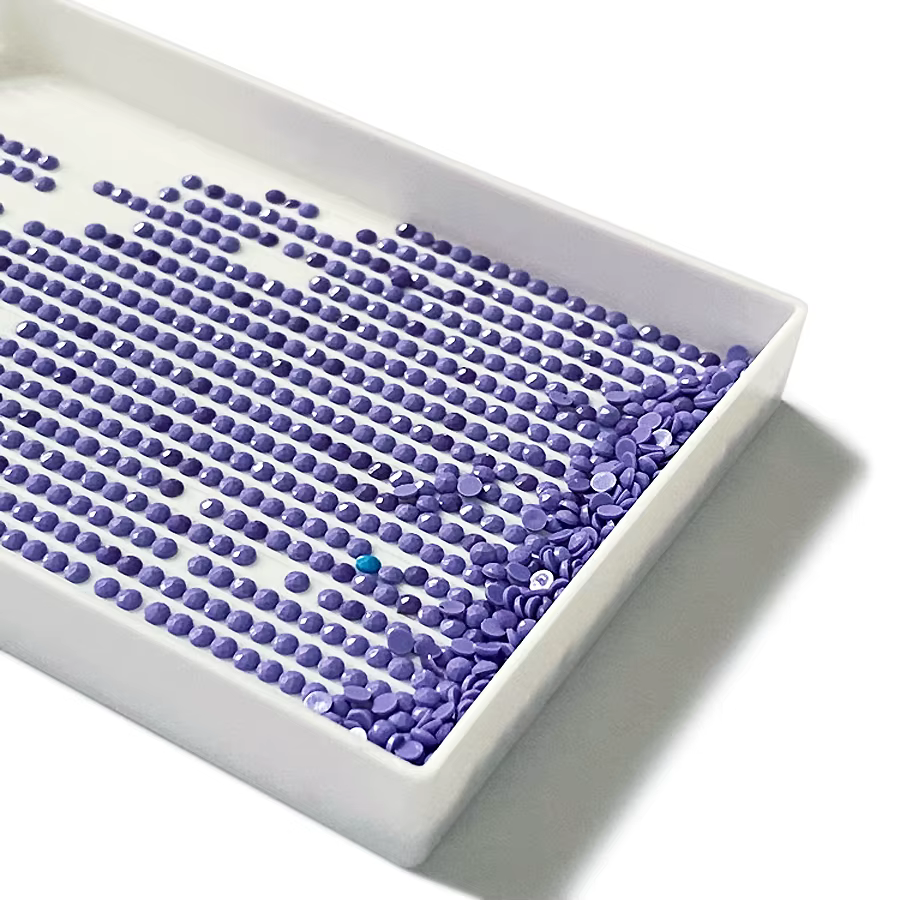 Récipient de biscuits d'art d'ongle, peinture de diamant, ramassage de points, pointes ouvertes pour