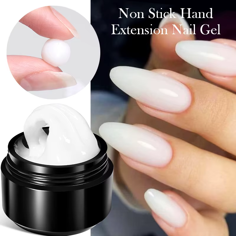BORN PRETTY 15ml clair blanc antiadhésif main solide Extension Gel vernis à ongles sculpture fleur N
