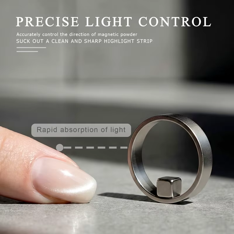 Nouvel aimant circulaire pour ongles effet œil de chat, outil puissant pour le nail art, guide magné