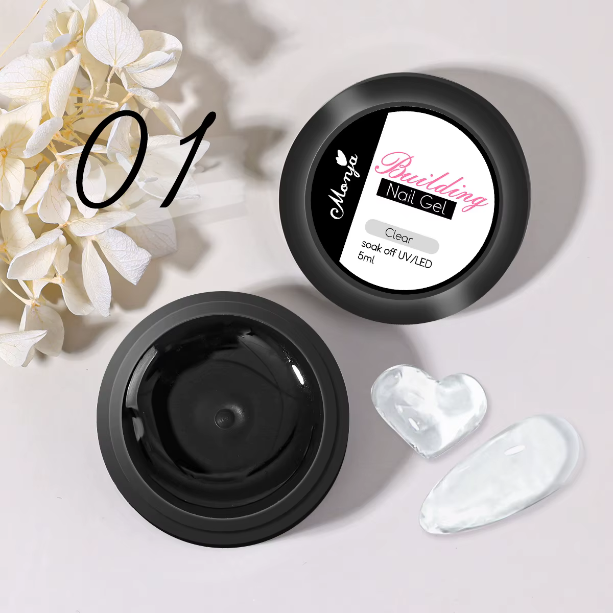 5/15ml blanc solide constructeur Gel pour ongles dur Gel Extension constructeur ongles Gel Non colla