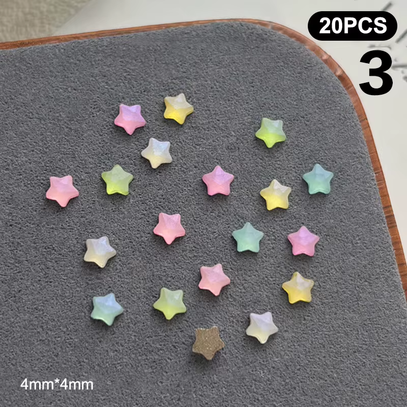 Pièces de luxe pour Nail Art, amour, étoile, lune, résine, cristal, manucure, strass à dos plat, acc
