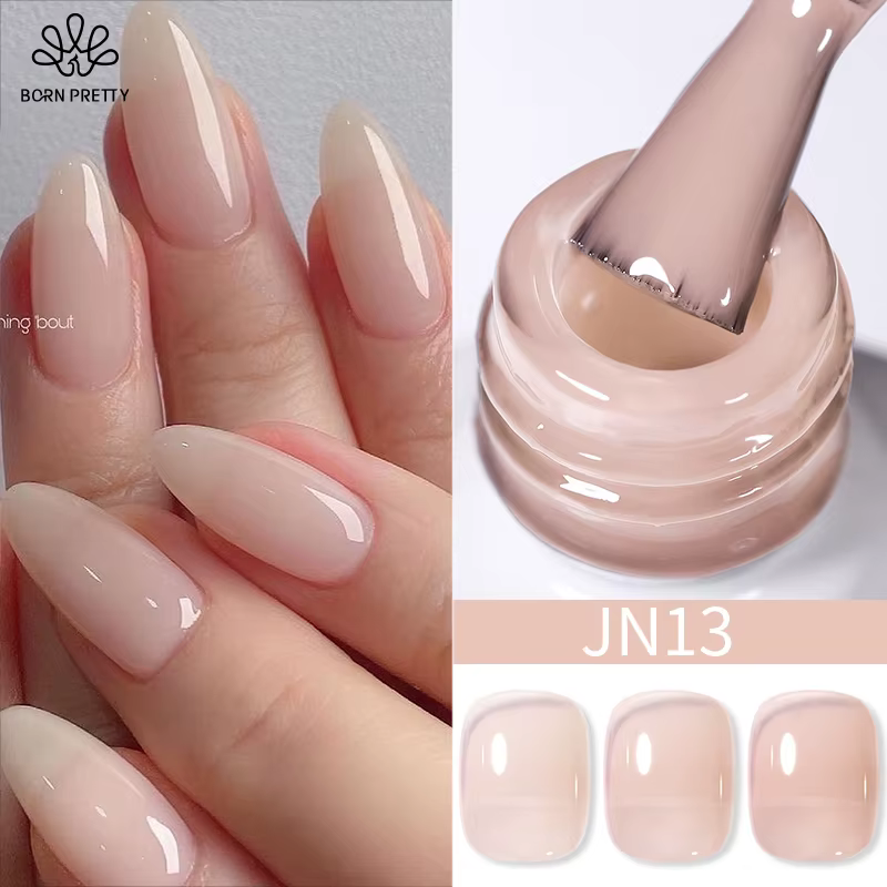 BORN PRETTY gelée nu Gel vernis à ongles 10ml rose clair pêche translucide couleur UV lumière Cure G