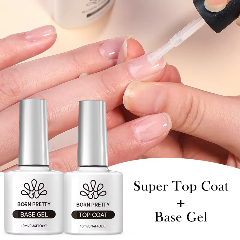 BORN PRETTY 10ML Gel de Base Super couche de finition manucure couche de finition mate Semi Permanen