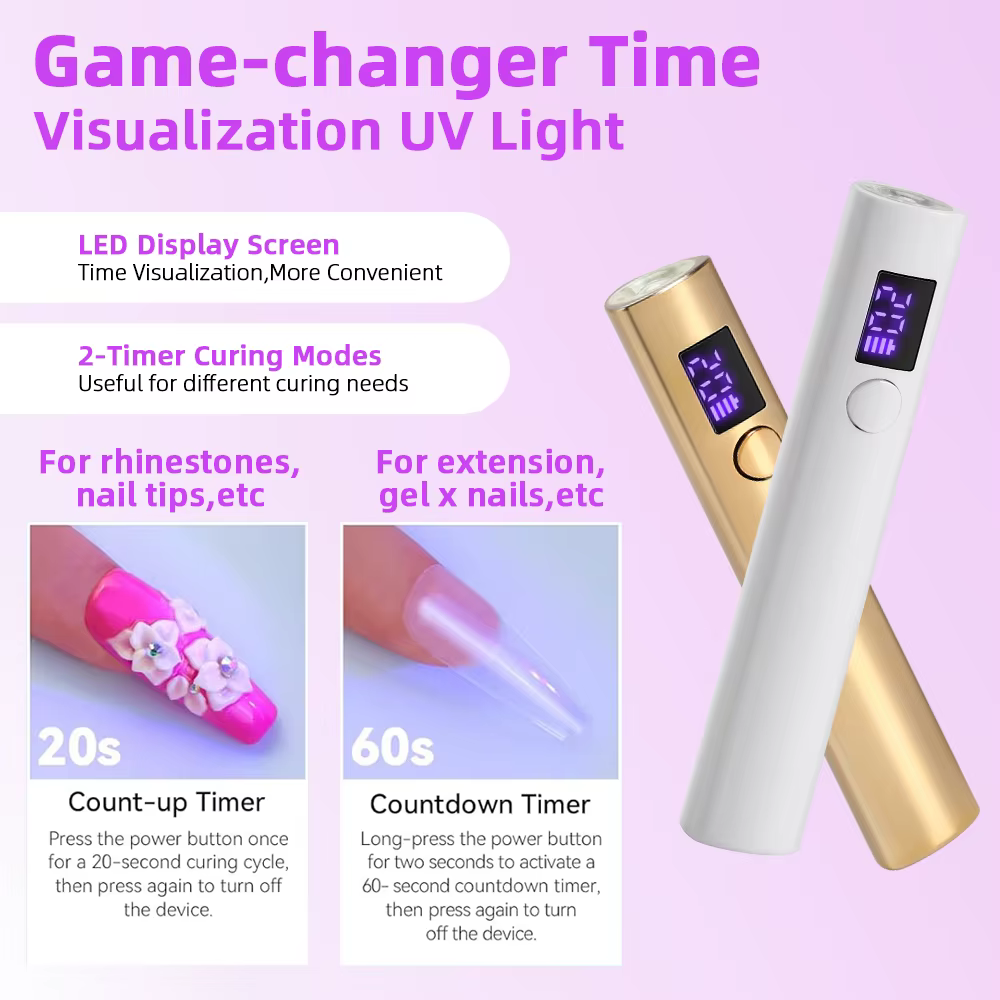 Sèche-Ongles Portable à vaccage Rapide, Mini Lampe UV LED, Outils de Salon à Domicile, Stylo de Lamp