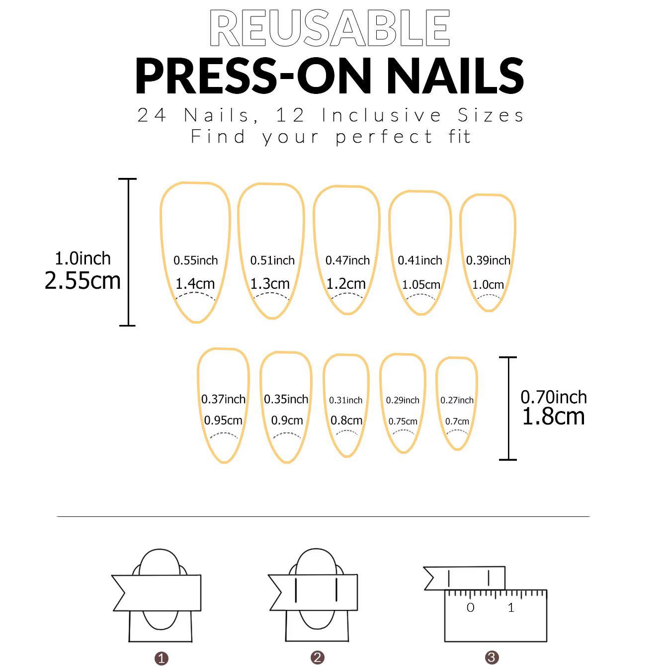 Faux ongles français blanc amande pour femmes et filles, parfait pour 03chic ou fête Billy, 120 pièc