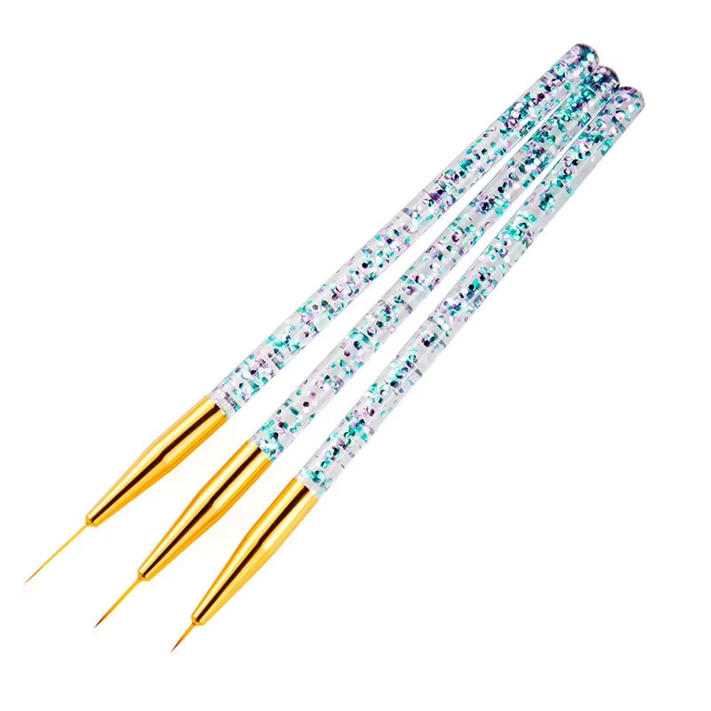 Kit de pinceaux pour nail art pour peinture sur ongles, sculpture florale, placement de pierres préc