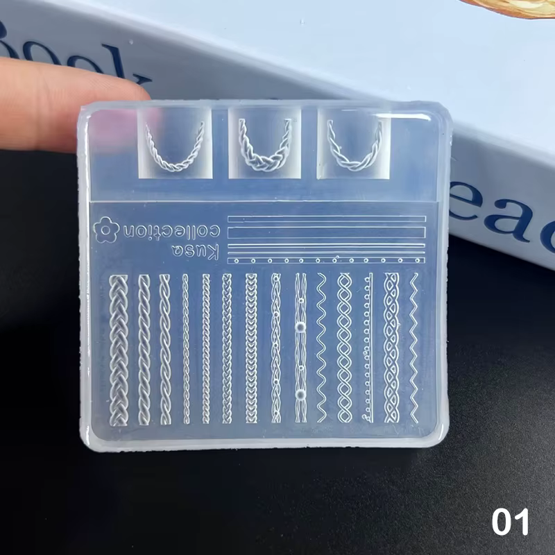 Moule 3D en Silicone pour ongles, fleurs d'hibiscus hawaïennes, conception de pétales floraux, moule