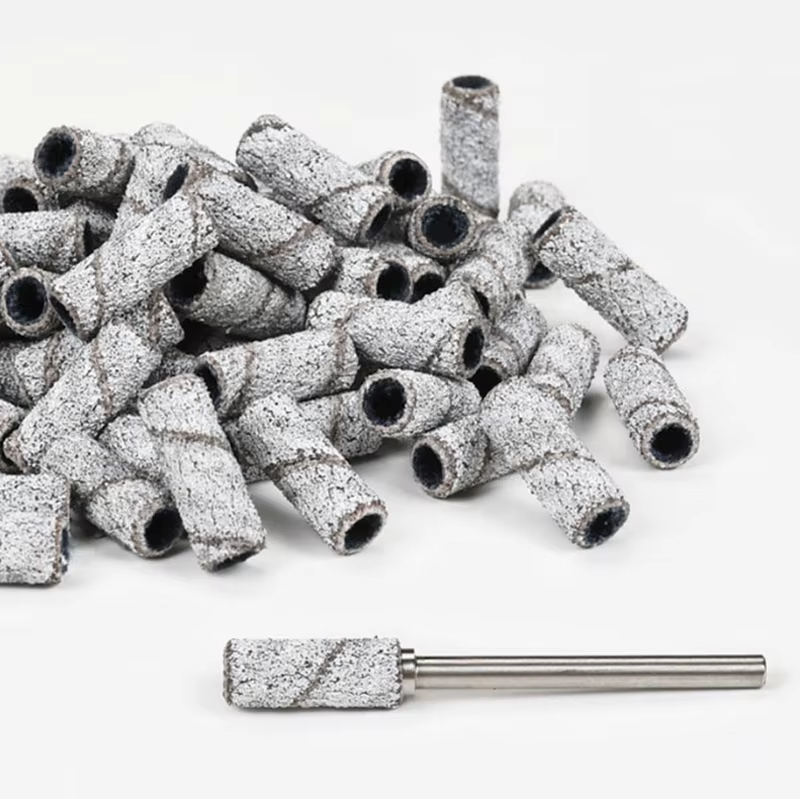 50/100 pièces Bandes de ponçage pour ongles de 3 mm - Grains 120/150/180/240 Mini embout de ponceuse