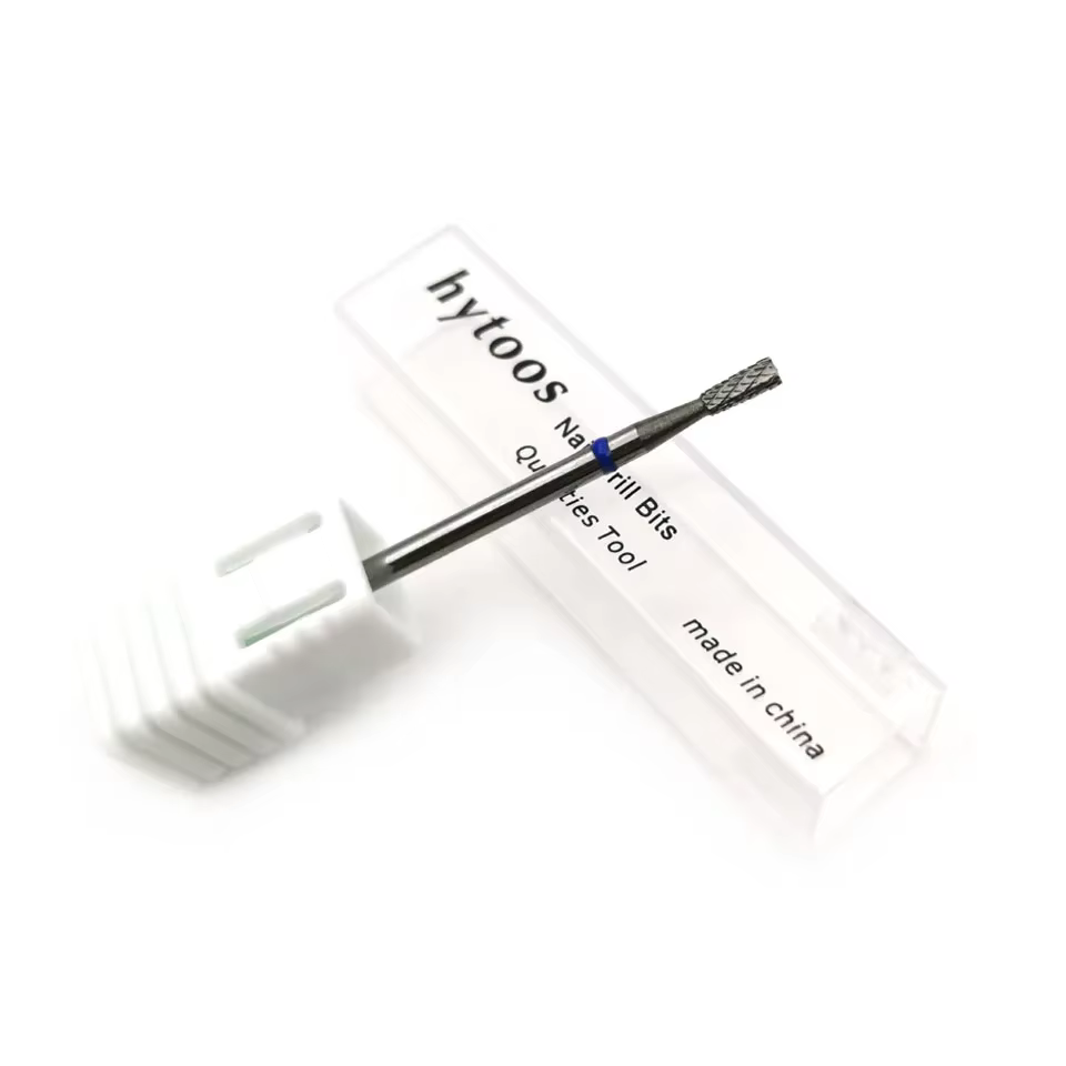 HYTOOS forets coniques inversés (coupe R) foret à ongles en carbure 3/32 pour manucure cuticules pro