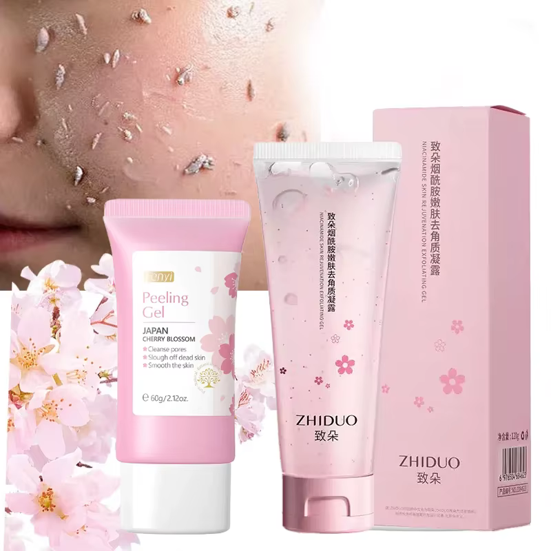 Gel exfoliant pour le nettoyage en profondeur du visage, soin de la peau, blanchiment, hydratant, ré