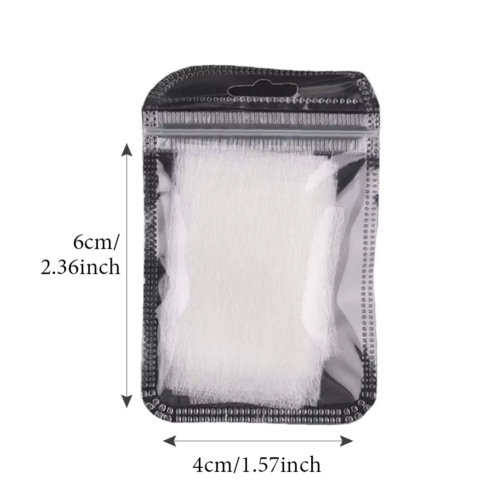 Soie Non tissée en fibre de verre, 10/20/50 pièces, Extension d'ongles, enveloppe en forme de soie, 