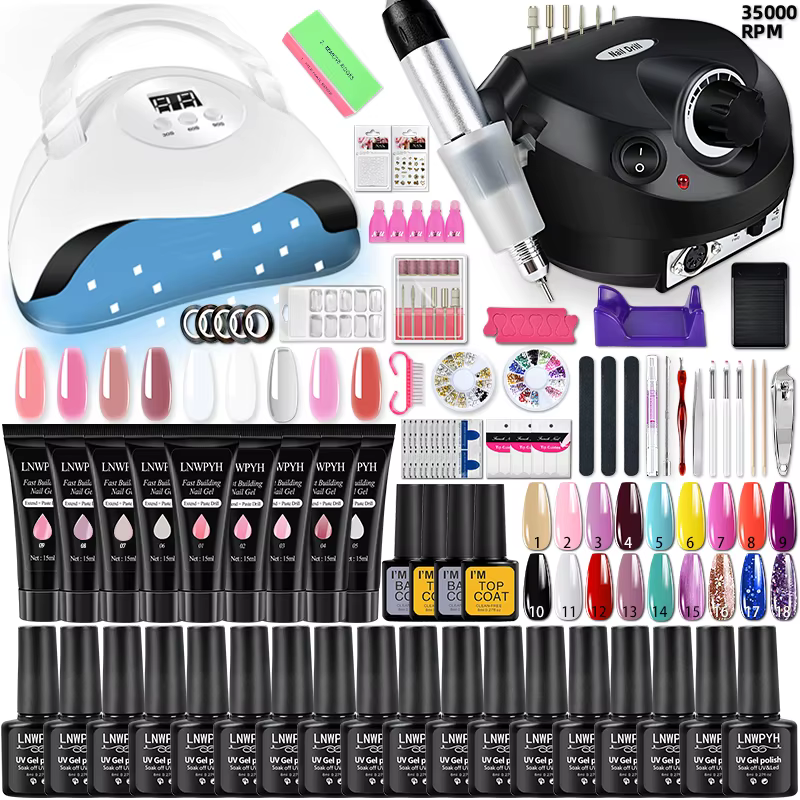 Kit professionnel de vernis à ongles Gel, ensemble de vernis Gel Semi-Permanent, Kit de manucure et 