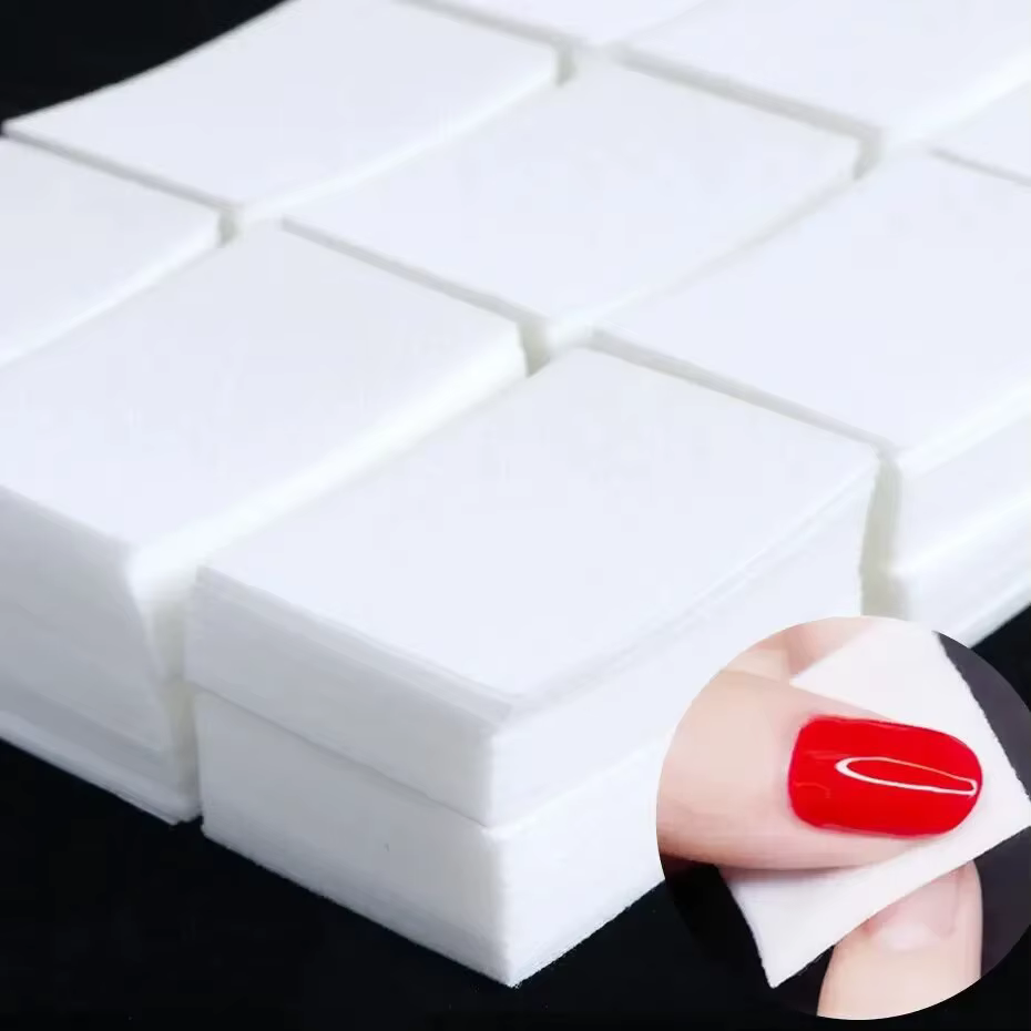 Lingettes dissolvant de vernis à ongles, tampons de nettoyage des ongles, tampons à ongles Non tissé