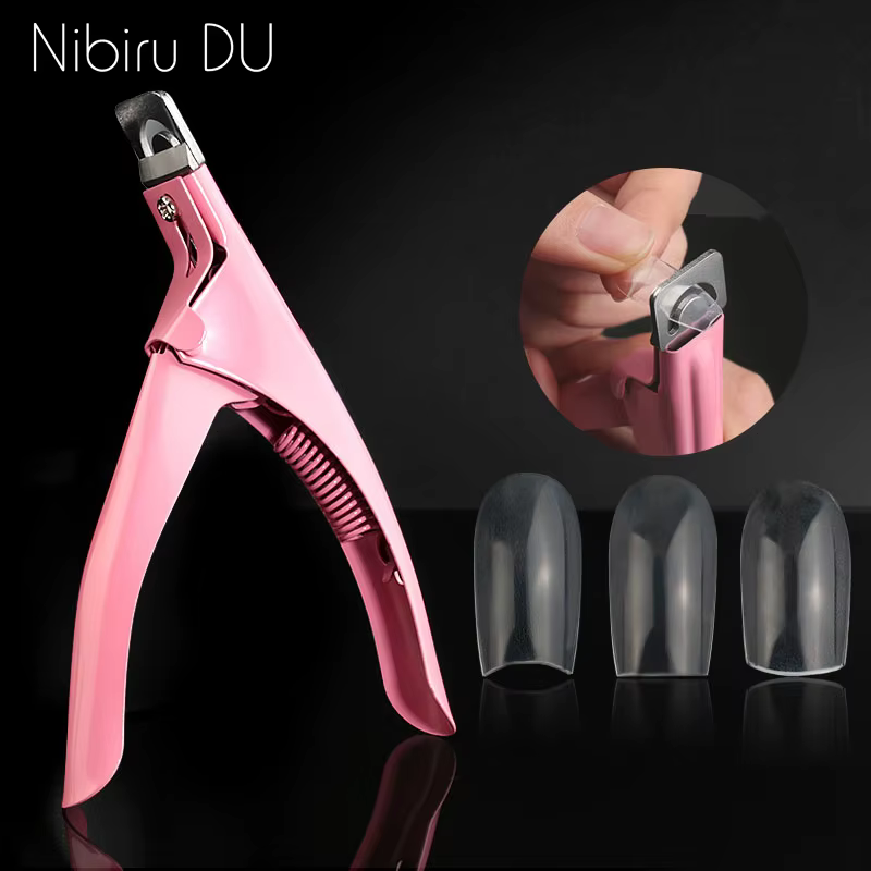 Pince à faux-ongles en acrylique, type spécial U Word Cut, outils de manucure