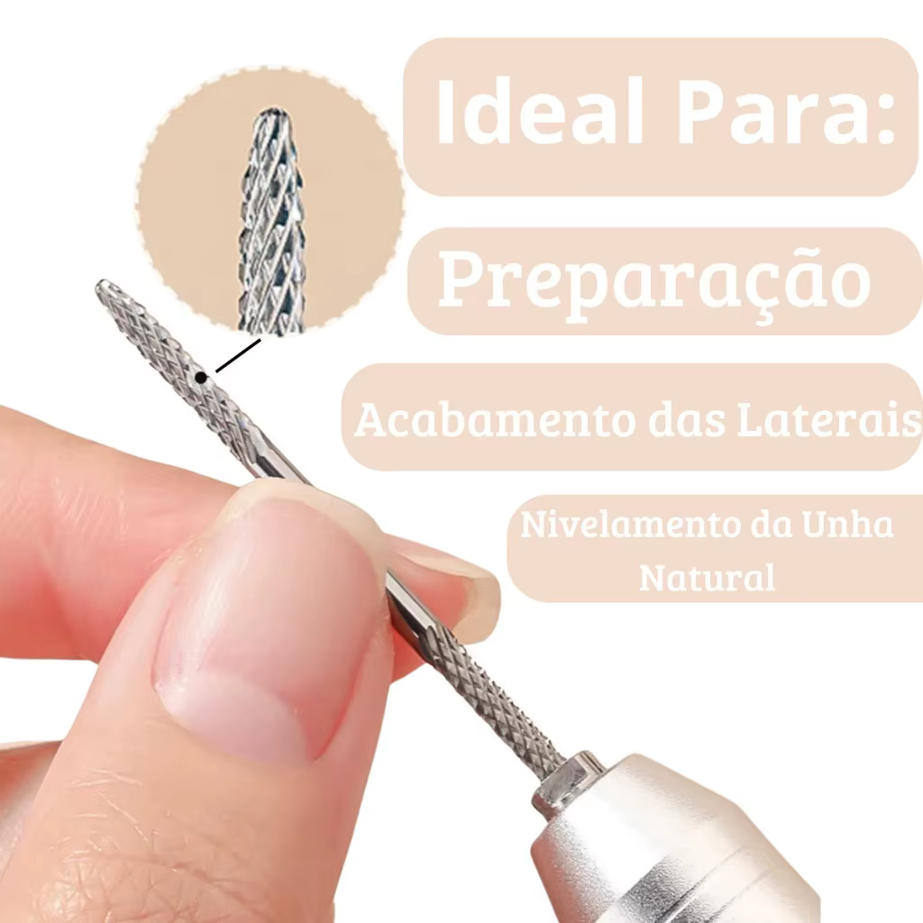 1 pièce/3 pièces en acier au tungstène de qualité professionnelle avec foret à ongles en diamant emb