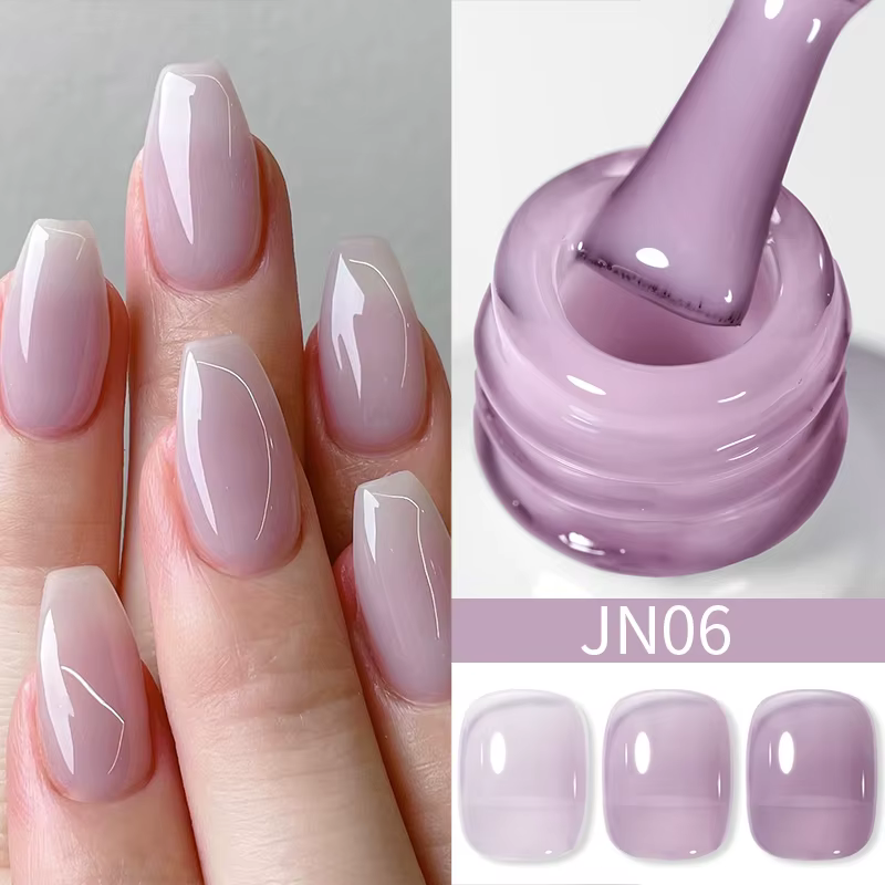BORN PRETTY violet gelée nu Gel vernis à ongles 10ml translucide clair Gel vernis manucure française