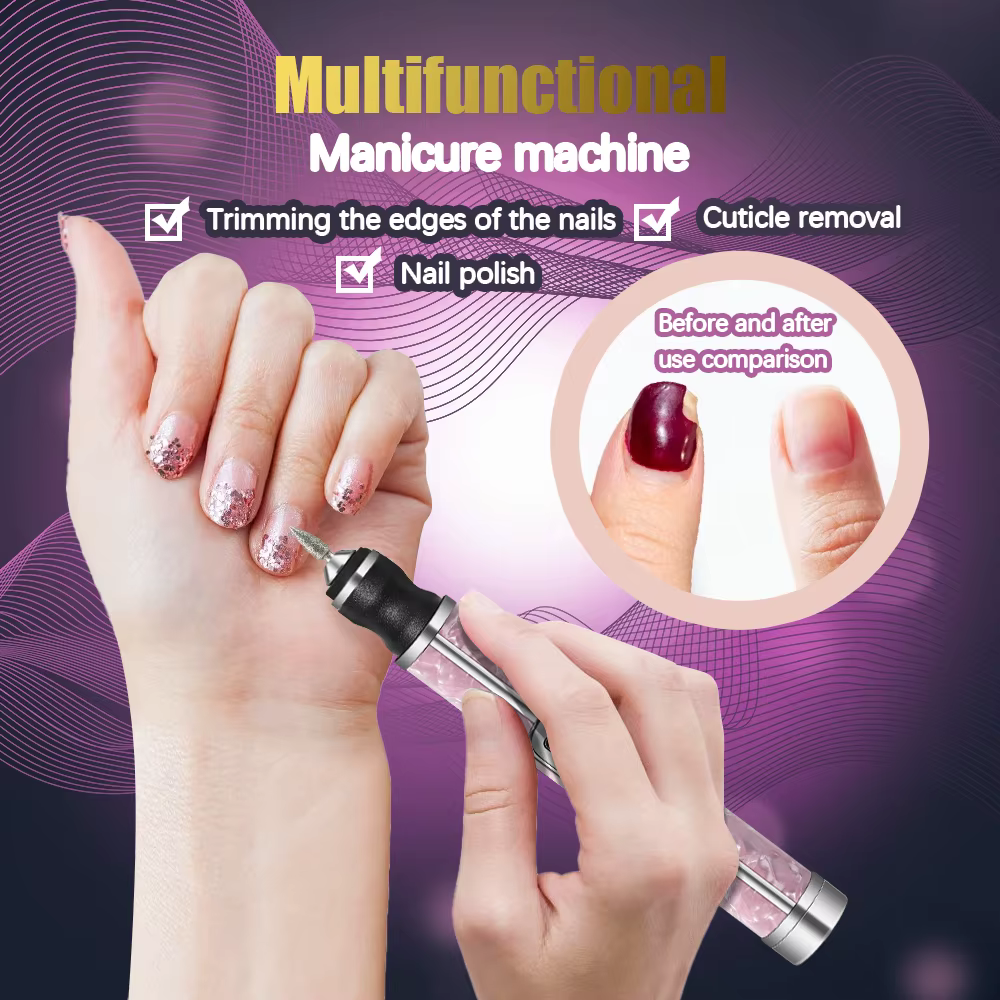 YIKOOLIN ensemble de perceuse à ongles électrique Portable 4 vitesses Kit de manucure et pédicure pr