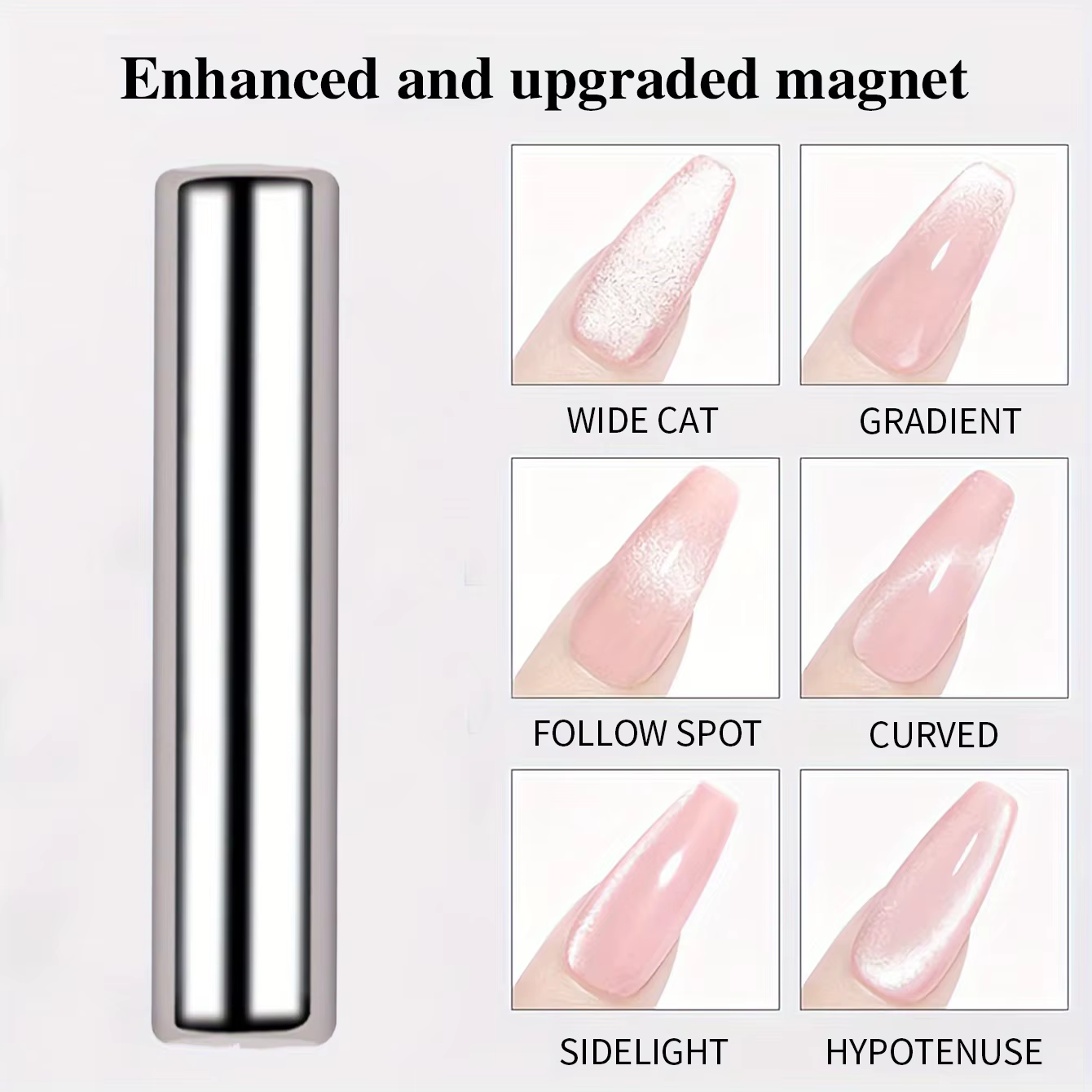 Stylo magnétique rond pour vernis Gel œil de chat, 3x0.7cm, pour peinture des ongles 3D, bâton magné