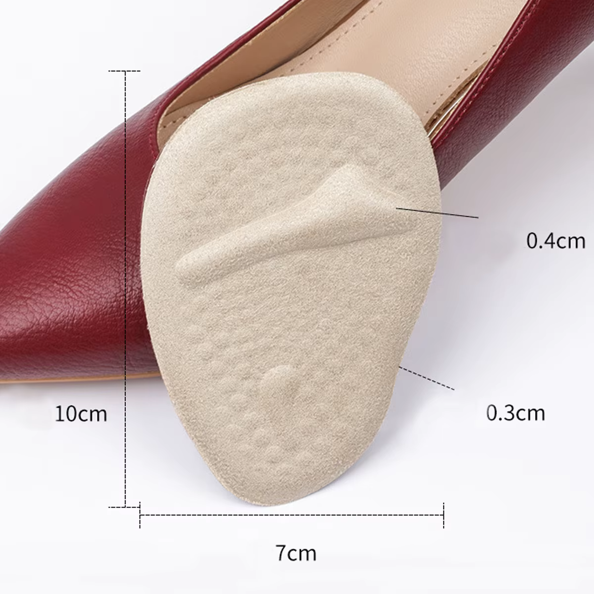 Coussinets métatarsiens en gel pour femme – Coussins auto-adhésifs pour l'avant-pied pour talons hau