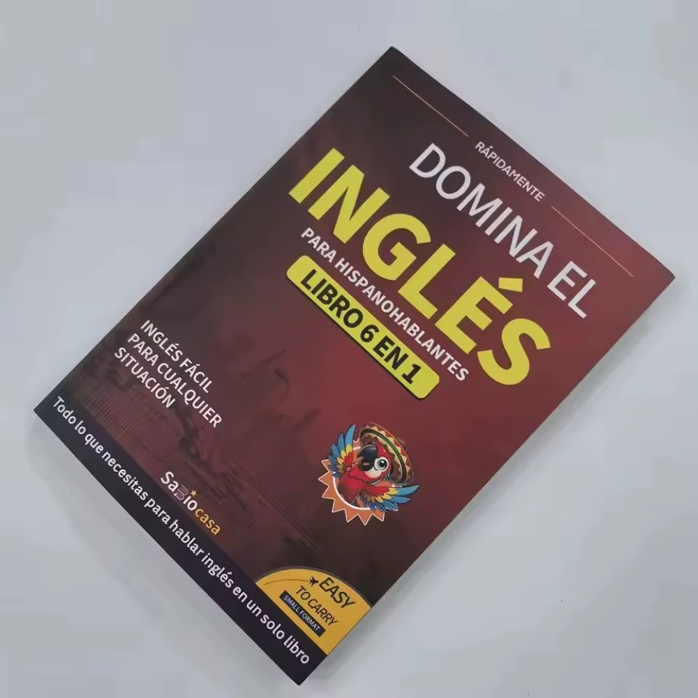 Livres d'anglais pour débutants 6-en-1 édition espagnole - Cahier d'exercices d'apprentissage facile