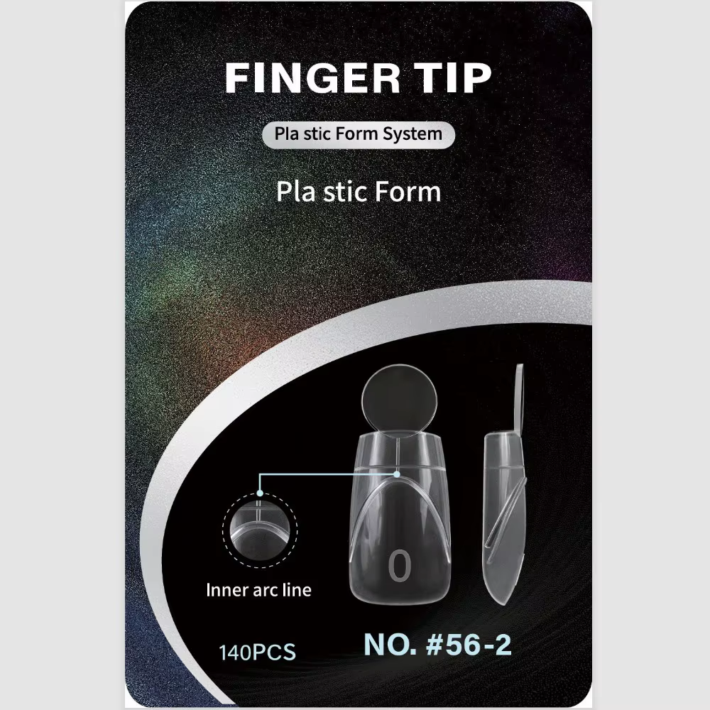 140 pièces de formes à ongles françaises à surface mate, 14 tailles avec ligne française intérieure,