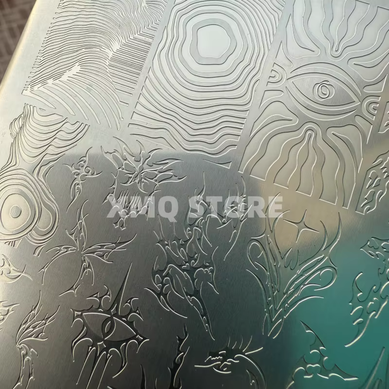 XMQ NAIL ART STAMPING PLATES IMAGEPLATES DE STYLE GOTHIQUE TEMPLATE COOL