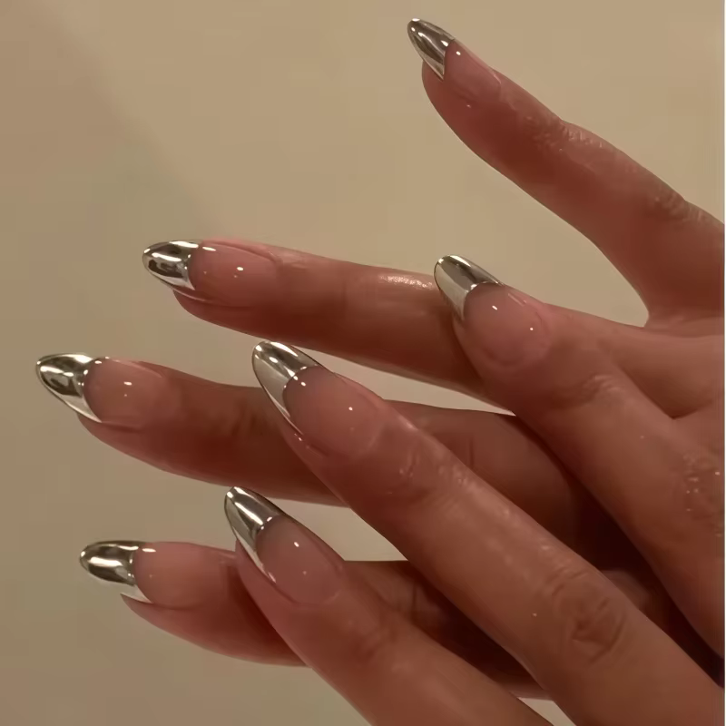 24 paires d’ongles artificiels de style minimaliste, à motifs léopard et de forme amande, élégants e