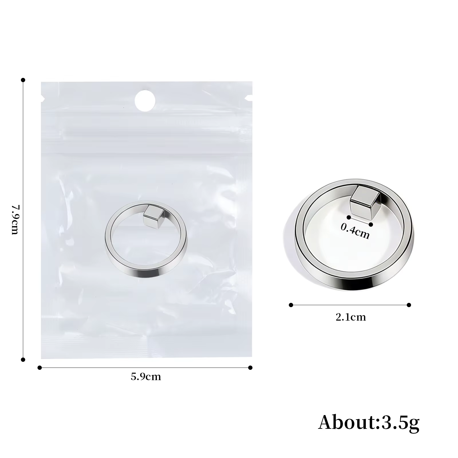 Outil aimanté circulaire pour gel œil de chat, aimant œil de chat creux effet trou noir, anneau magn