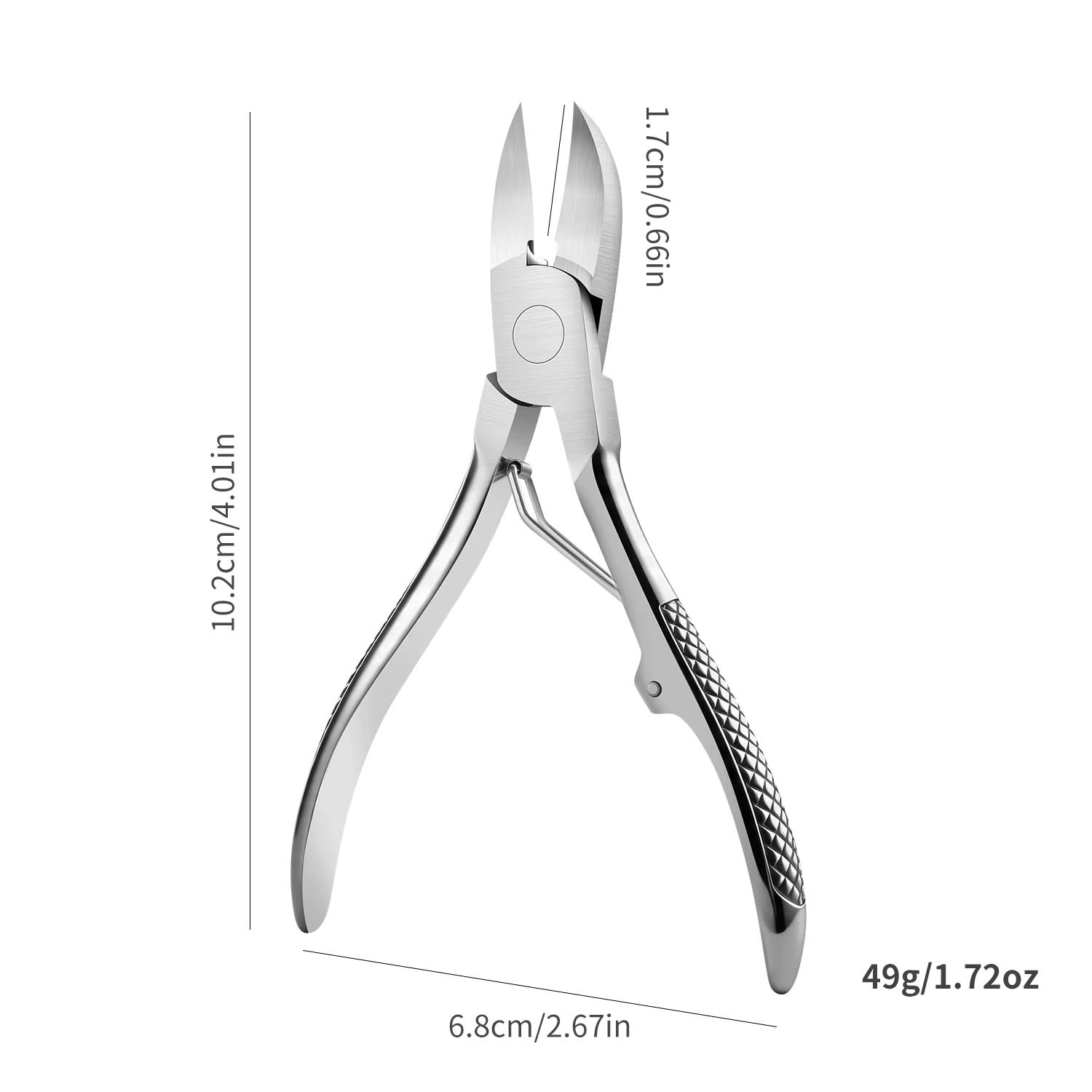 Pince à cuticules pour retirer les strass des ongles, coupe-peaux mortes, outil de manucure et pédic