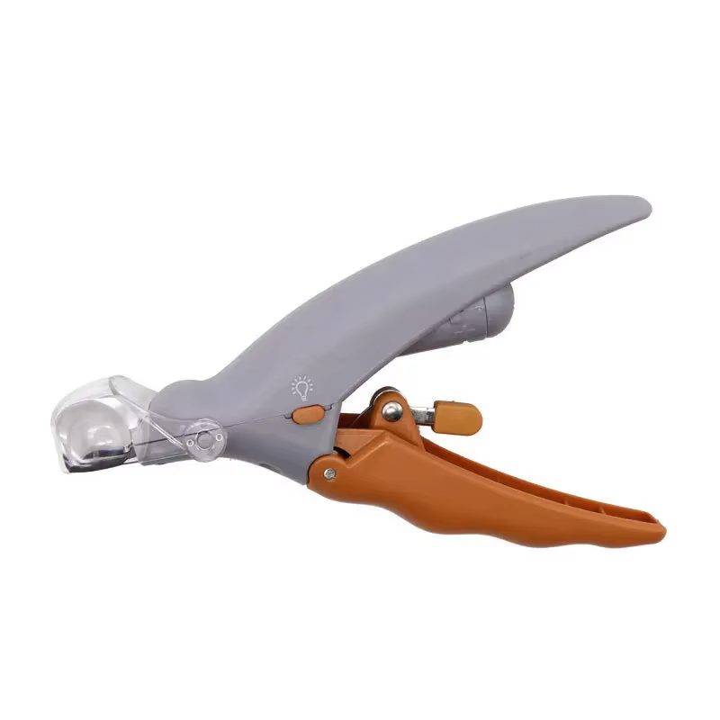 Ciseaux professionnels pour coupe-ongles pour animaux de compagnie, avec lumière LED, pour chat et c