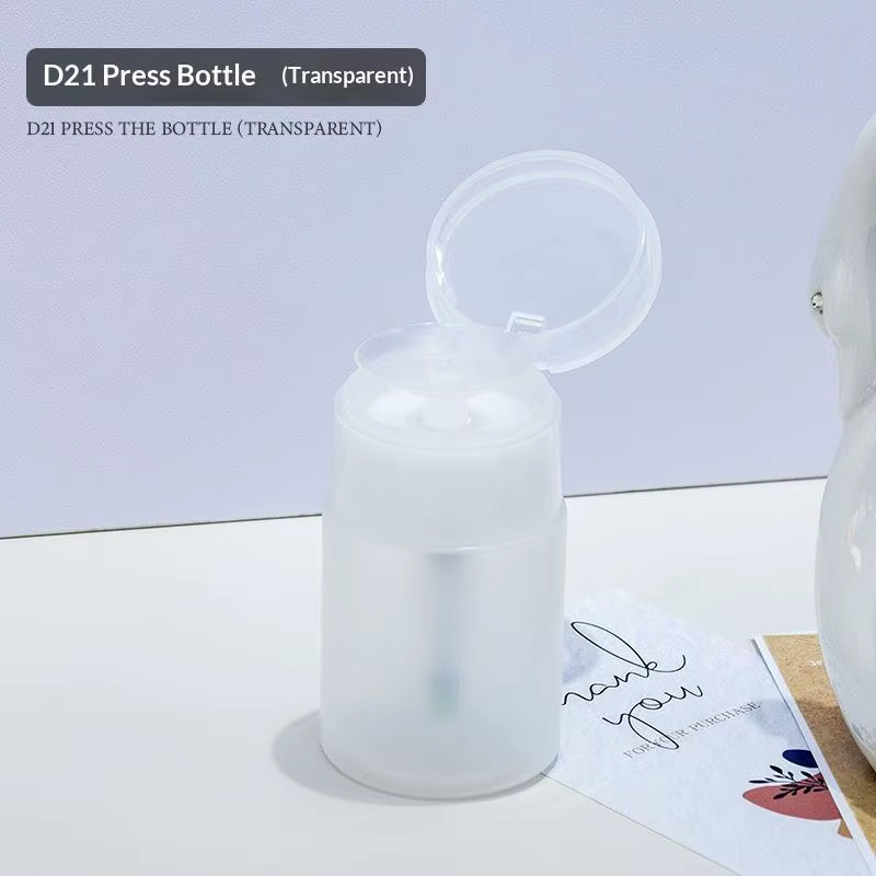 Bouteille à pompe pour nail art, conception anti-fuite, distribution facile par pression, pour usage