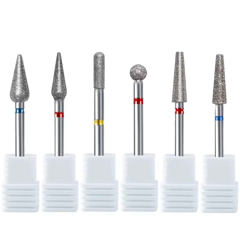 Foret à ongles en diamant, fraise pour le nettoyage des cuticules, Gel, débordement, outil de manucu