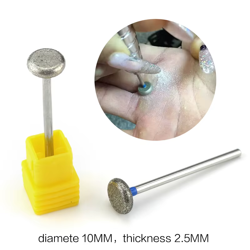 Foret à ongles en diamant, fraise rotative, pointes de nettoyage des cuticules, appareil pour manucu